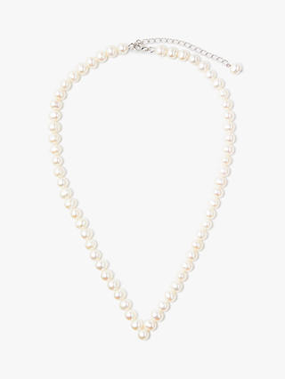 Lido Freshwater Pearl V Necklace, White