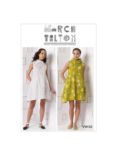Vogue Marcy Tilton Wrap Neck Bubble Dress Sewing Pattern, 9112