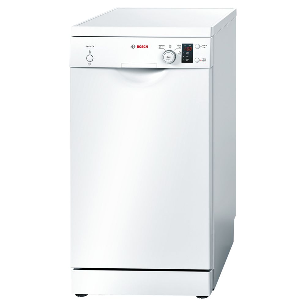 Bosch SPS40E12GB Freestanding Slimline Dishwasher in White
