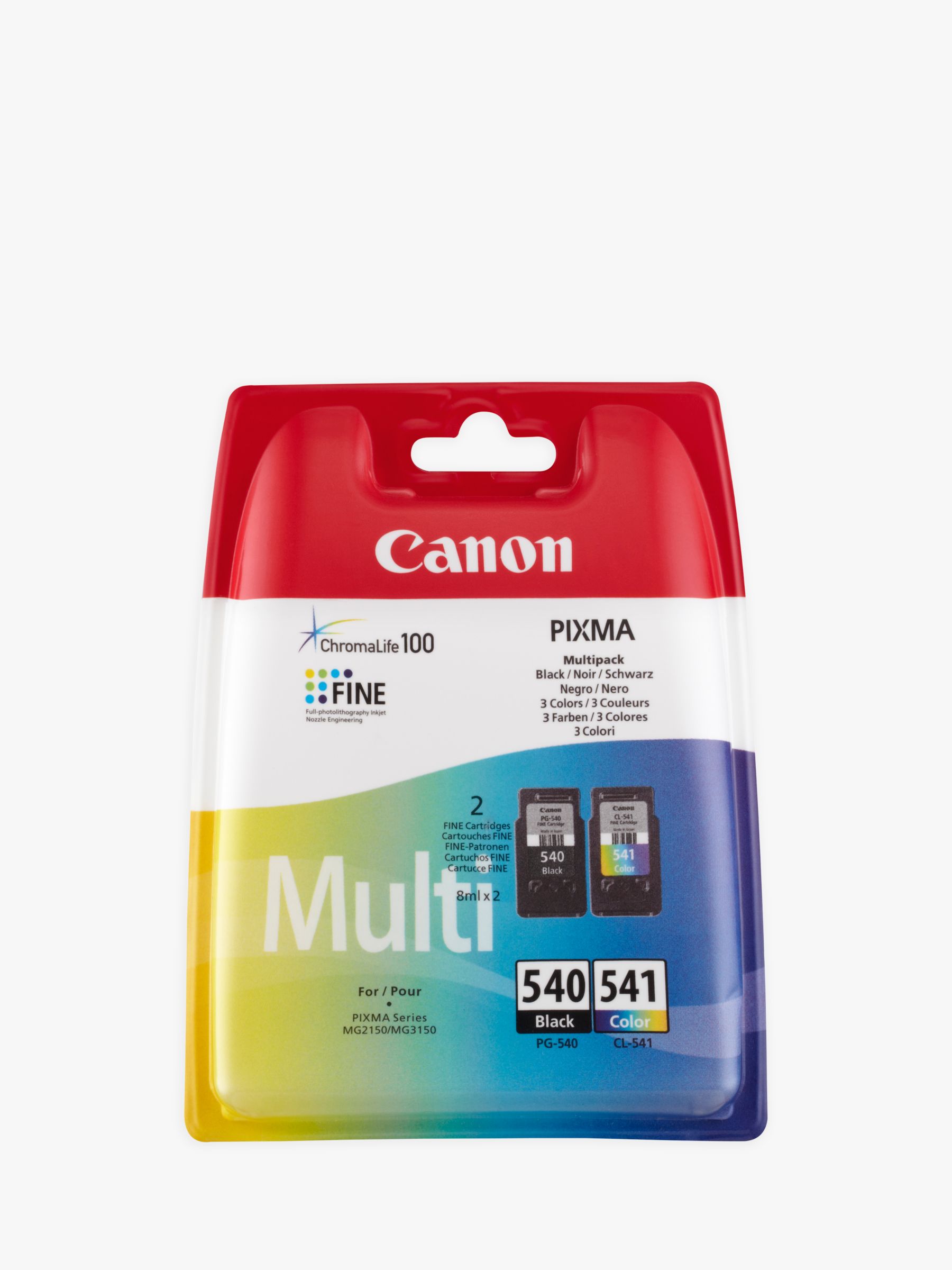 Canon PG-540 / CL-541 Ink Cartridge Multipack, Pack of 2
