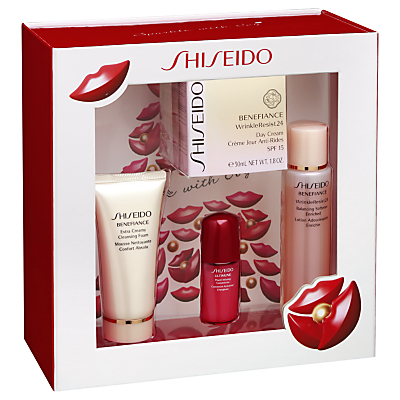shop for Shiseido Benefiance WrinkleResist24 Day Cream Holiday Skincare Gift Set at Shopo