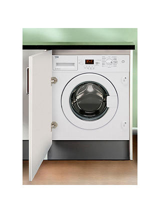 Beko WMI81341 Integrated Washing Machine, 8kg Load, A+ Energy Rating, 1300rpm Spin