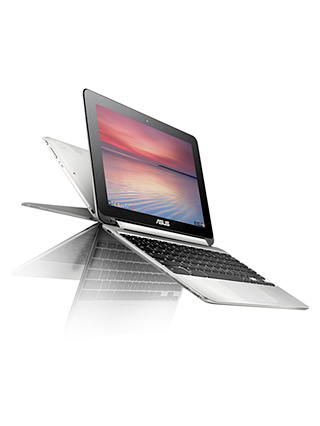 ASUS Chromebook Flip C100PA, ARM Cortex-A17, 4GB RAM, 16GB eMMC Flash, 10.1" Touch Screen, Silver