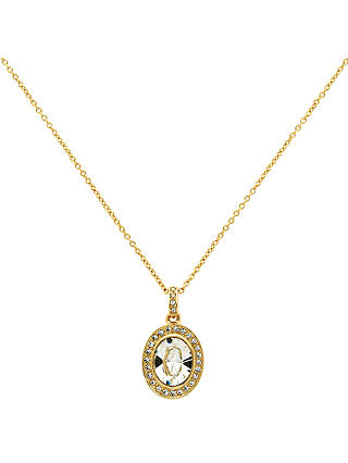 Cachet Tiaret Swarovski Crystal Pendant Necklace, Gold
