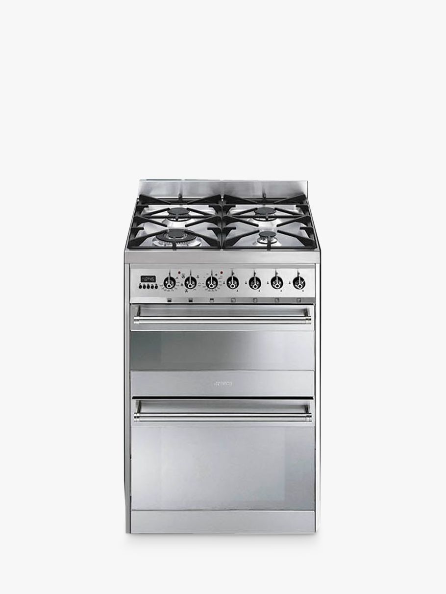 Smeg SY62MX8 Symphony Dual Fuel Cooker, Stainless Steel
