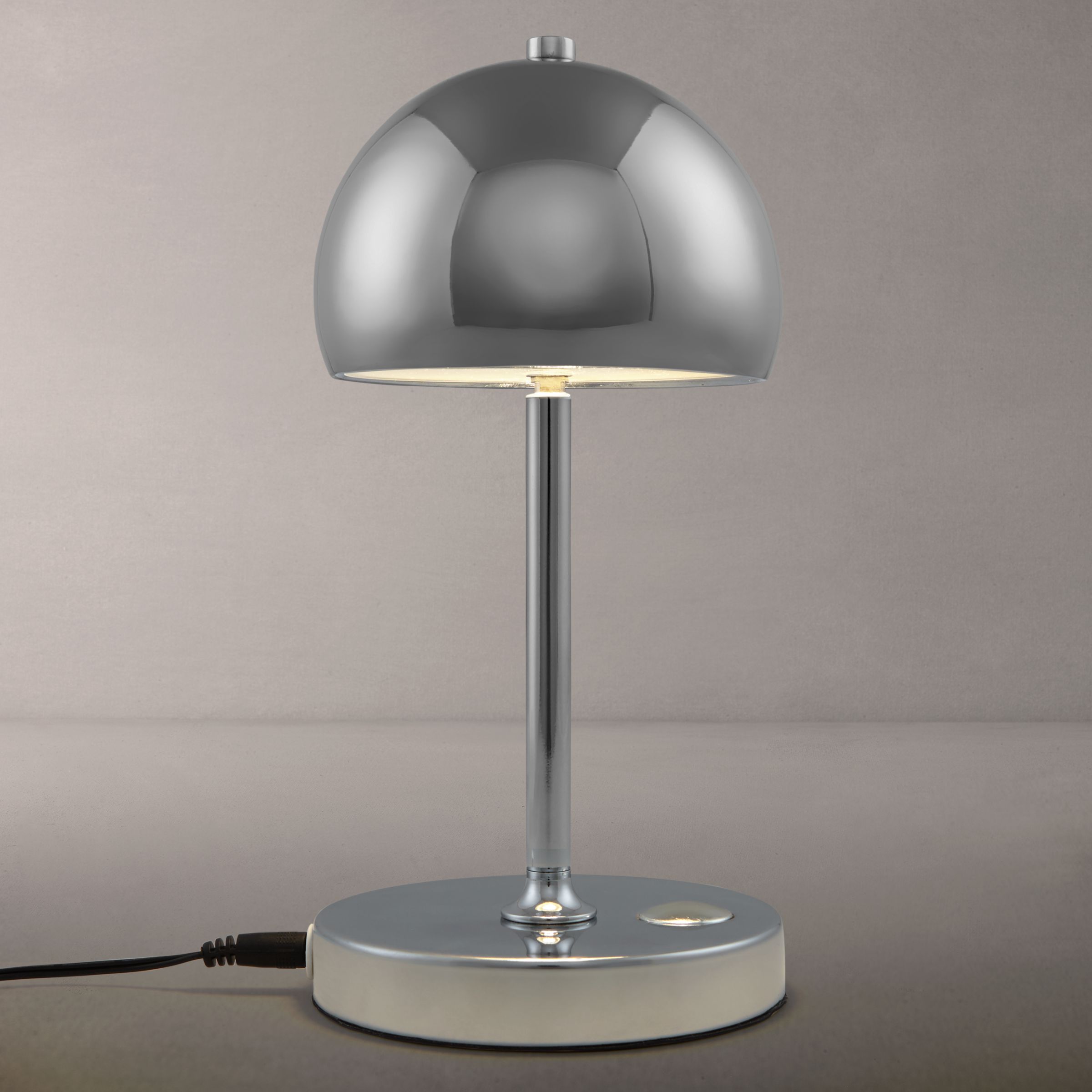 John Lewis & Partners Poco LED SMD Touch Lamp, Chrome