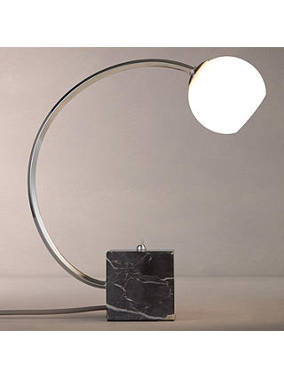 John Lewis & Partners Hotel Finlay Marble and Chrome Table Lamp