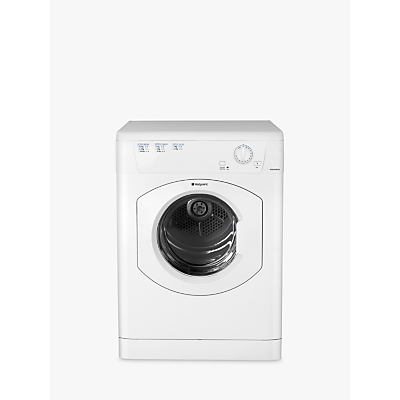 Hotpoint TVHM80CP Vented Tumble Dryer, 8kg Load, C Energy Rating in White