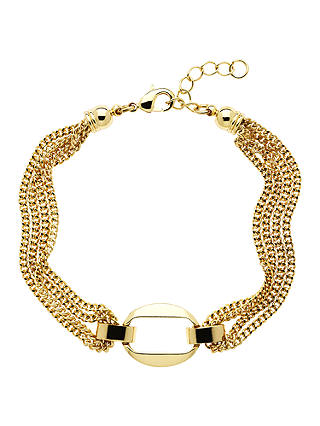 Monet Chain Open Oval Bracelet, Gold