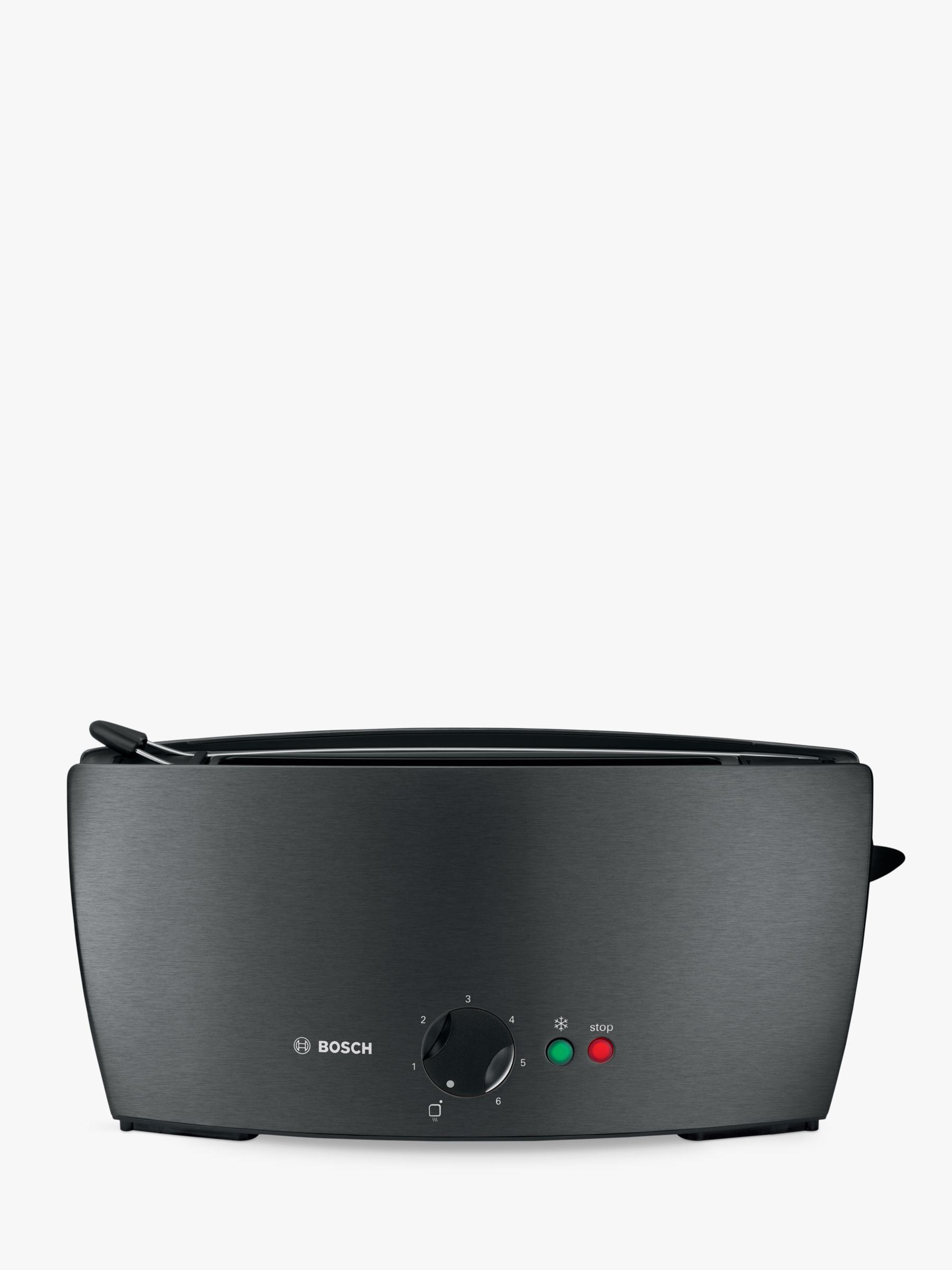 Bosch TAT6805GB 2-Slice Long Slot Toaster, Anthracite