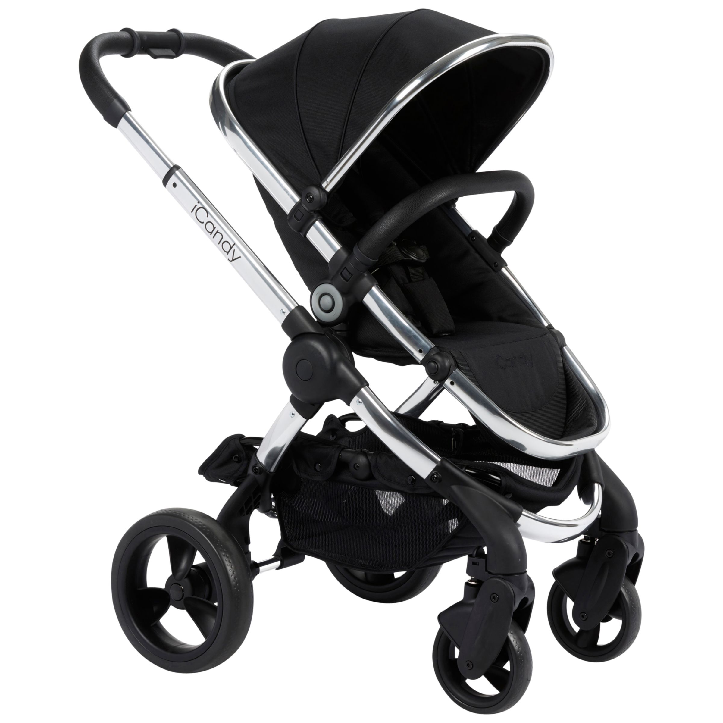 iCandy Peach Pushchair with Chrome Chassis & Black Magic 2 Hood