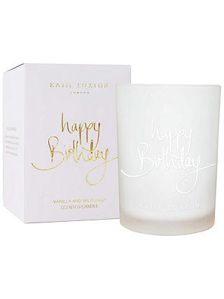 Katie Loxton 'Happy Birthday' Sweet Vanilla and Wild Daisy Scented Candle