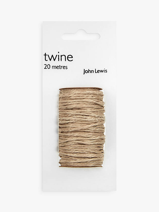 John Lewis Brown Parcel Twine, 20m x 2