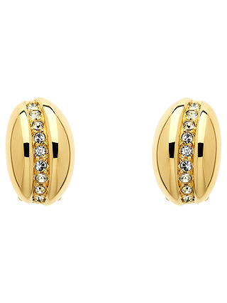 Monet Crystal Bombay Clip-On Earrings, Gold