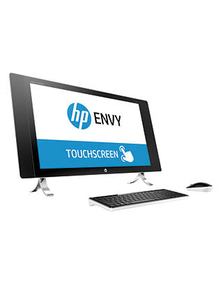 HP ENVY All-in-One 27-p000na Desktop PC, Intel Core i7, 8GB RAM, 1TB + 128GB, AMD Radeon R9, 27" Touch Screen, 4K Ultra HD, Pearl White