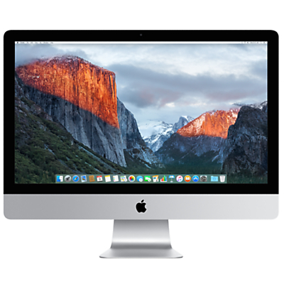 Image of Apple iMac with Retina 5K display MK462B/A All-in-One Desktop Computer, 3.2GHz Quad-core Intel Core i5, 8GB RAM, 1TB, 27", Silver