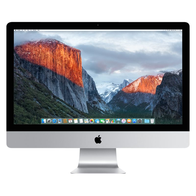 Apple iMac with Retina 5K display MK482B/A All-in-One Desktop Computer, Intel Core i5, 8GB RAM, 2TB Fusion Drive, AMD Radeon R9, 27", Silver