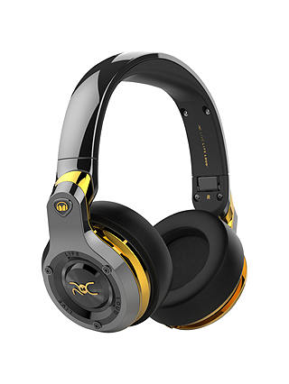 Monster ROC Sport Black Platinum Over-Ear Headphones With Built-In Mic, Total Noise Isolation & Carry Case, Black