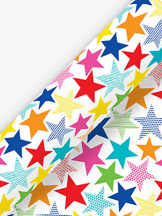 Deva Designs Party Stars Wrapping Paper, 3m