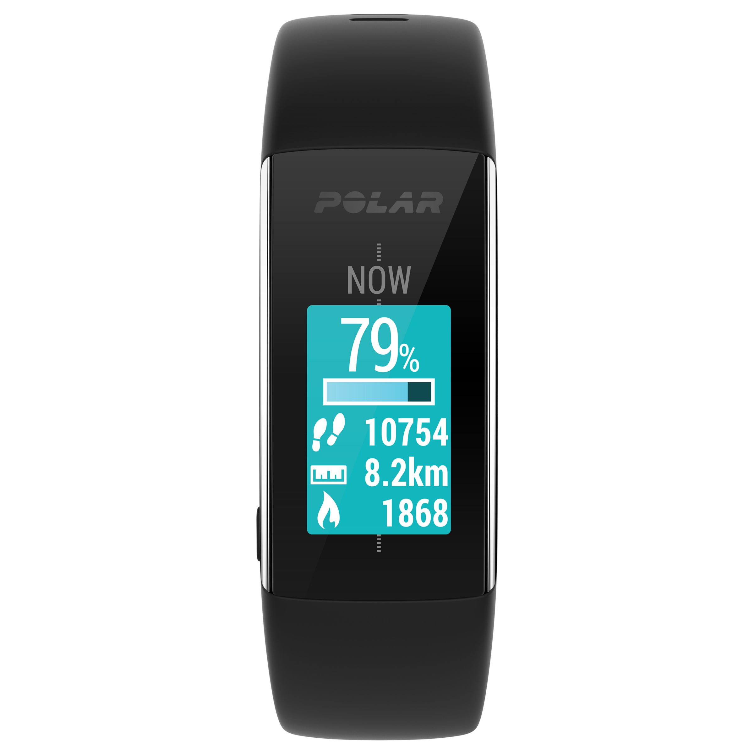 Polar A360 Fitness Tracker Sports Watch, Medium, Black