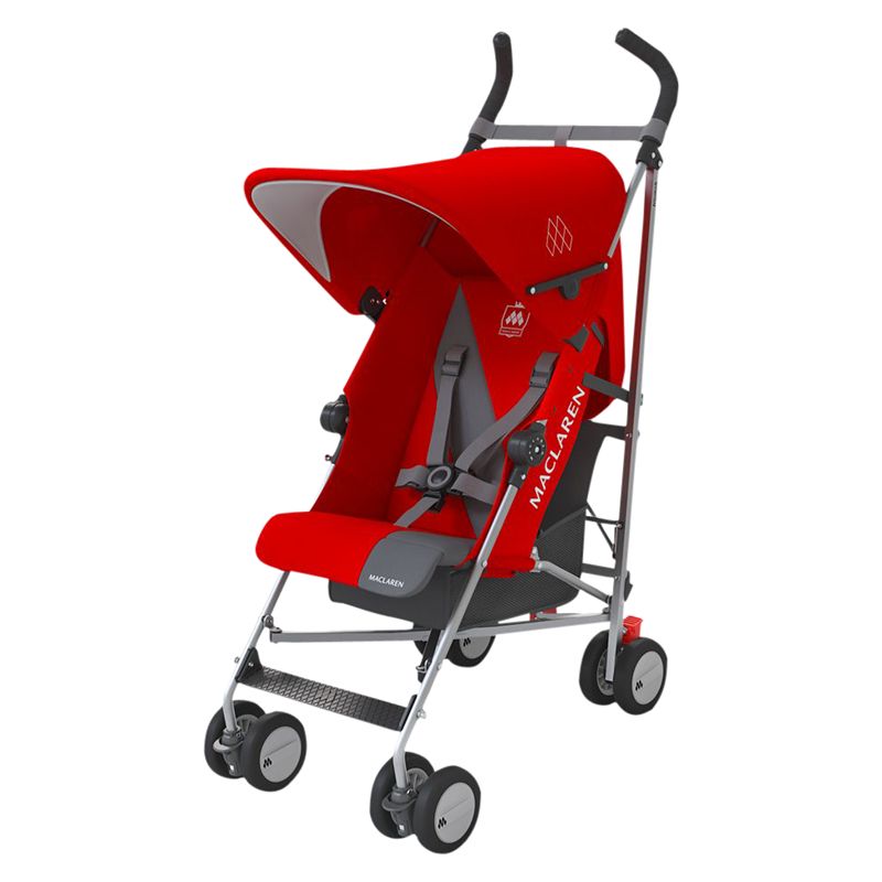 Maclaren Triumph Stroller, Red/Charcoal