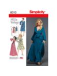 Simplicity Misses' Vintage 1970s Dresses Sewing Pattern, 8013