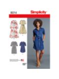 Simplicity Misses' Shirt Dress Sewing Pattern, 8014