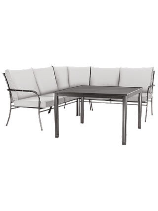 John Lewis & Partners Henley by KETTLER 5 Seater Garden Corner Sofa & Table Set