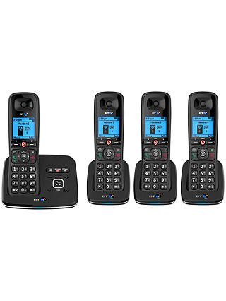 BT 6610 Digital Cordless Phone With Nuisance Call Blocking & Answering Machine, Quad DECT