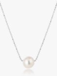 Claudia Bradby Essential Moving Freshwater Pearl Chain Necklace, White