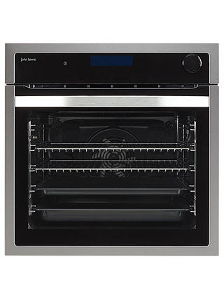 John Lewis & Partners JLBIOS625 Built-In Single Multifunctional Oven with Added Steam, Stainless Steel