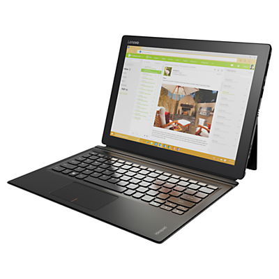 Image of Lenovo Miix 700 Tablet with Detachable Keyboard, Intel M7, 8GB RAM, 256GB, 12" Touch Screen, Black
