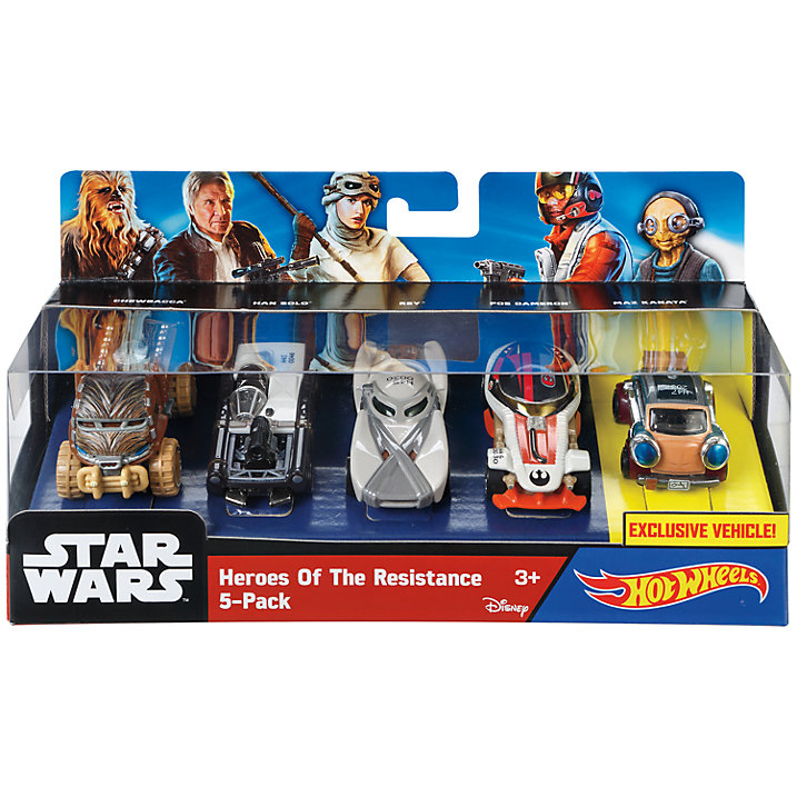 Buy Hot Wheels Star Wars Character Cars, Pack of 5 Online at johnlewis.com