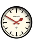 Newgate Clocks The Luggage Analogue Wall Clock, 30cm, Black/Red