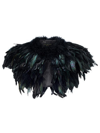 Phase Eight Collection 8 Azaria Feather Cape, Black