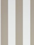 Ralph Lauren Spalding Stripe Wallpaper, Sand / White PRL26/15