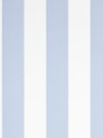 Ralph Lauren Spalding Stripe Wallpaper, Blue / White PRL26/10