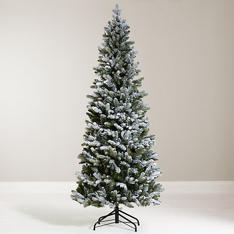 Buy John Lewis 6ft Pre-Lit Pop-Up Space-Saver Snowy Christmas Tree | John Lewis