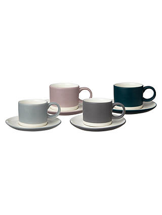 Croft Collection Espresso Cup & Saucer, Set of 4