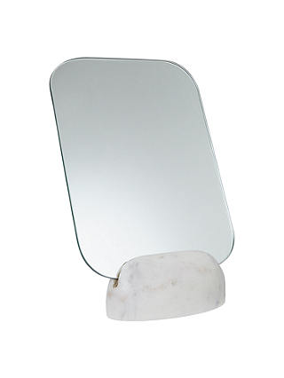John Lewis & Partners White Marble Pedestal Mirror