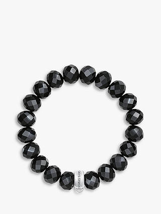 THOMAS SABO Charm Club Obsidian Bracelet, Black