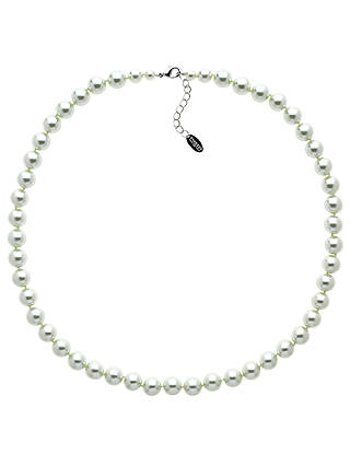 Finesse Glass Faux Pearl Necklace, Nacre