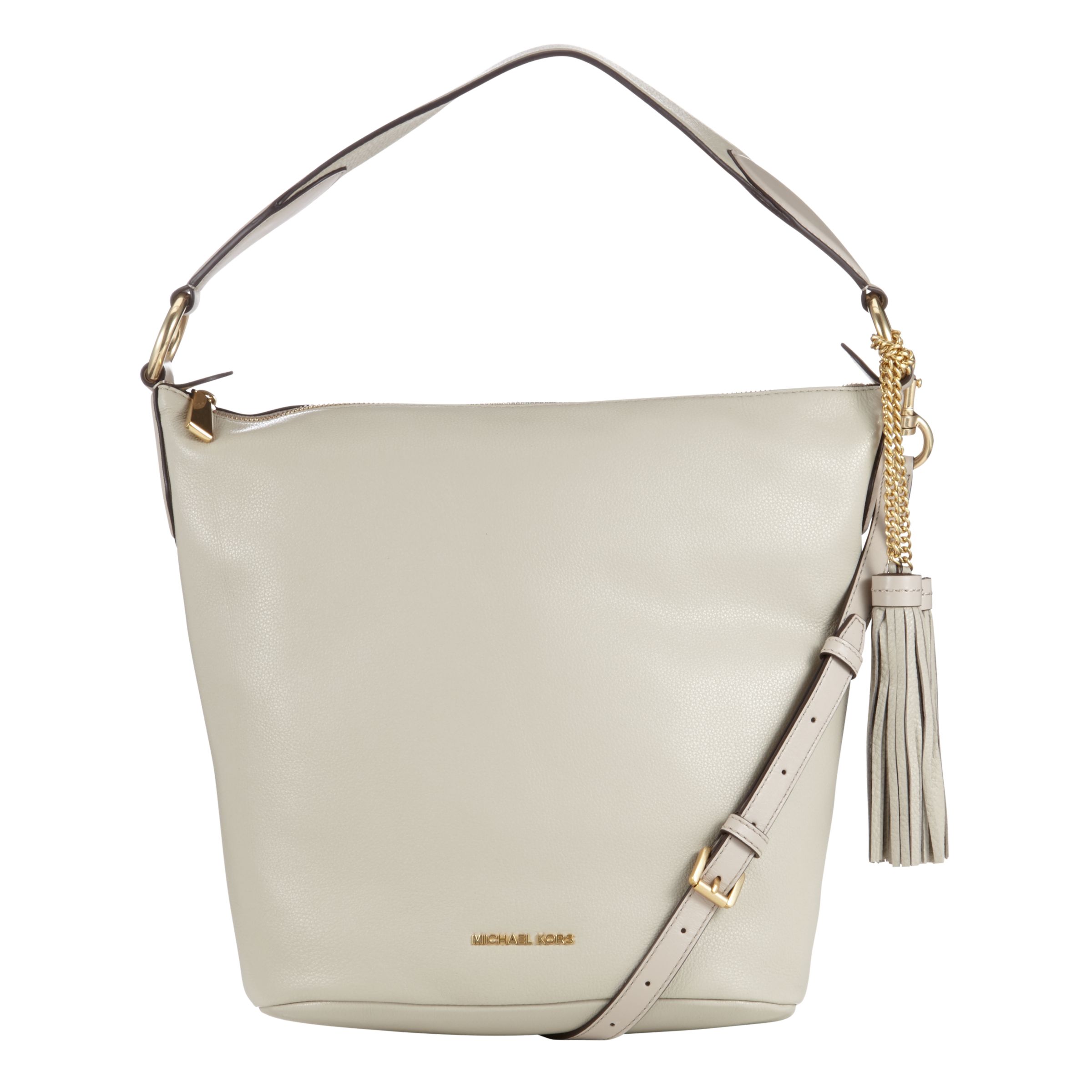 Buy MICHAEL Michael Kors Elana Large Leather Shoulder Bag Online at johnlewis.com