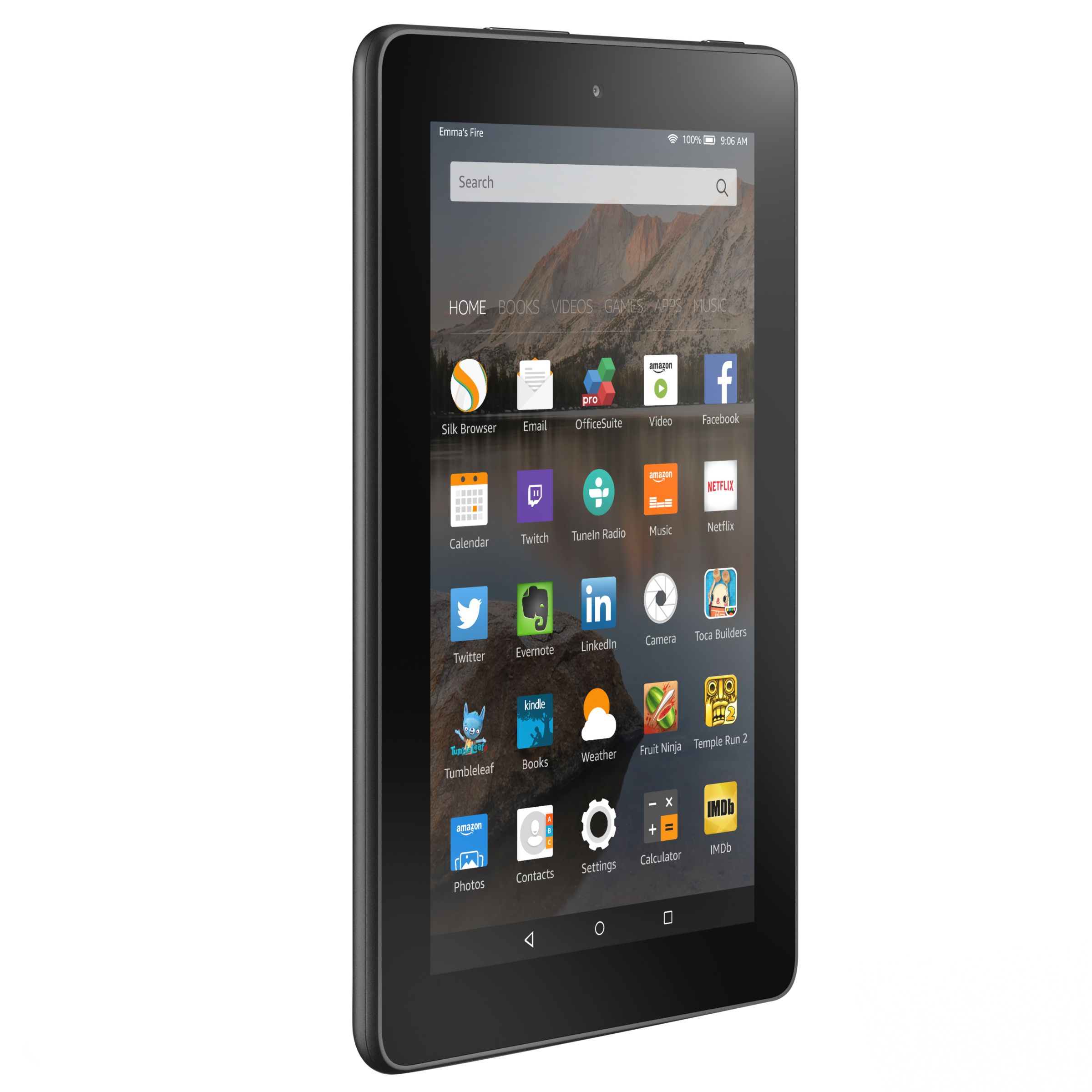 Amazon Fire 7 Tablet, Quad-core, Fire OS, 7", Wi-Fi, 16GB