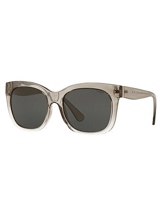 Coach HC8173 Square Sunglasses, Grey Crystal