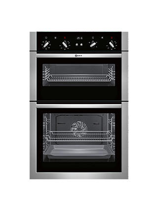 Neff U14M42N5GB Built-In Double Oven, Stainless Steel
