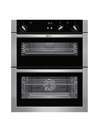Neff U17S32N5GB Double Built-Under Electric Oven, Stainless Steel