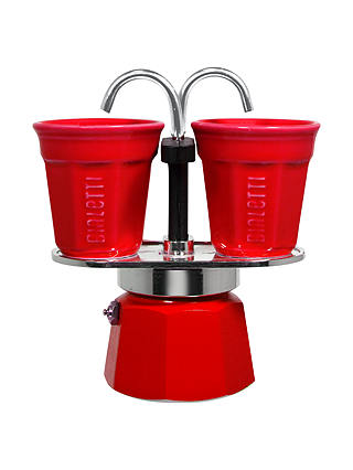 Bialetti Mini Express Coffee Pot Gift Set with 2 Cups