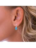Nina B Teardrop Earrings, Faux Turquoise