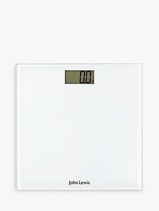 John Lewis & Partners Digital Bathroom Scale, White